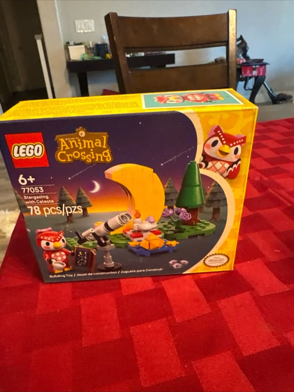 LEGO Animal Crossing Stargazing with Celeste Kids Toy Set - Yellow/Green/Red